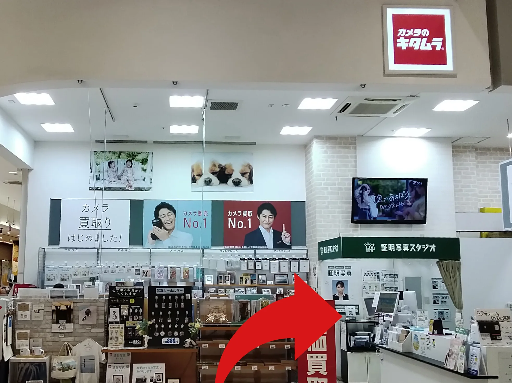 イオンモール新潟亀田インター店への道順 2: カメラのキタムラ