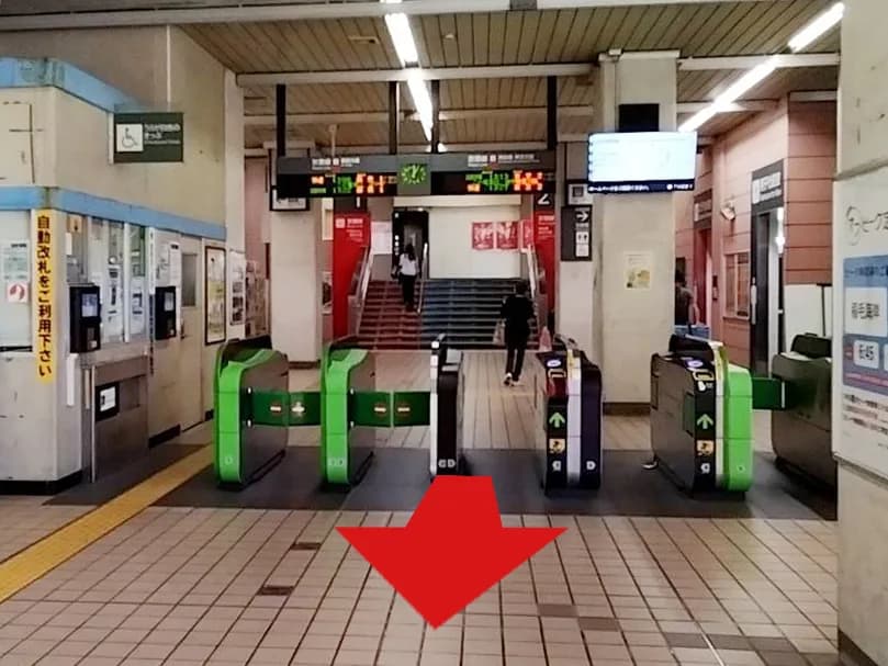ペリエ稲毛海岸店への道順 1: JR稲毛海岸駅